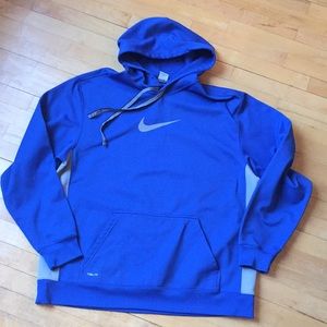 Nike Therma Fit Hoodie Blue XXL